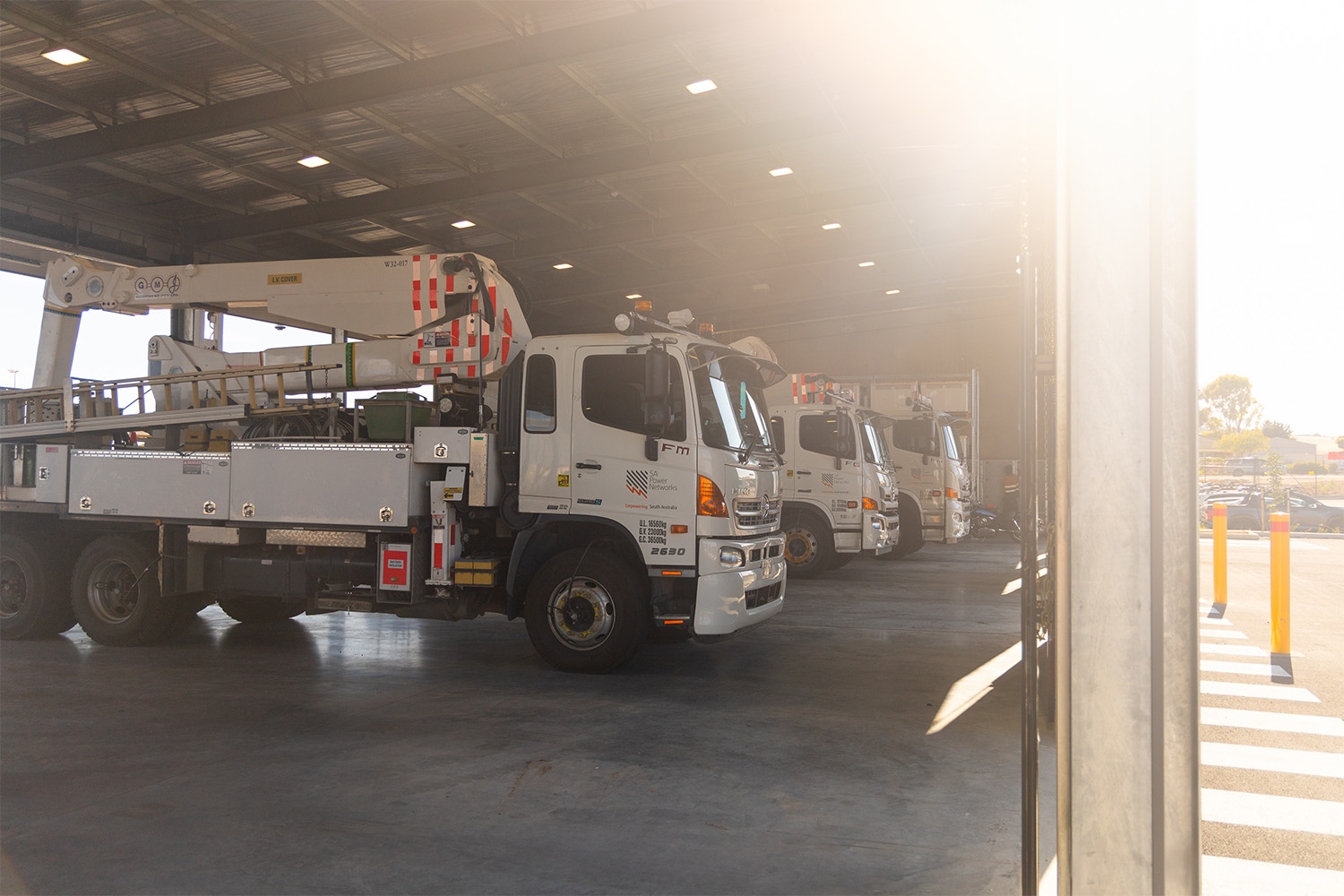 Elevated Work Platforms (EWPs) at the new Seaford depot.